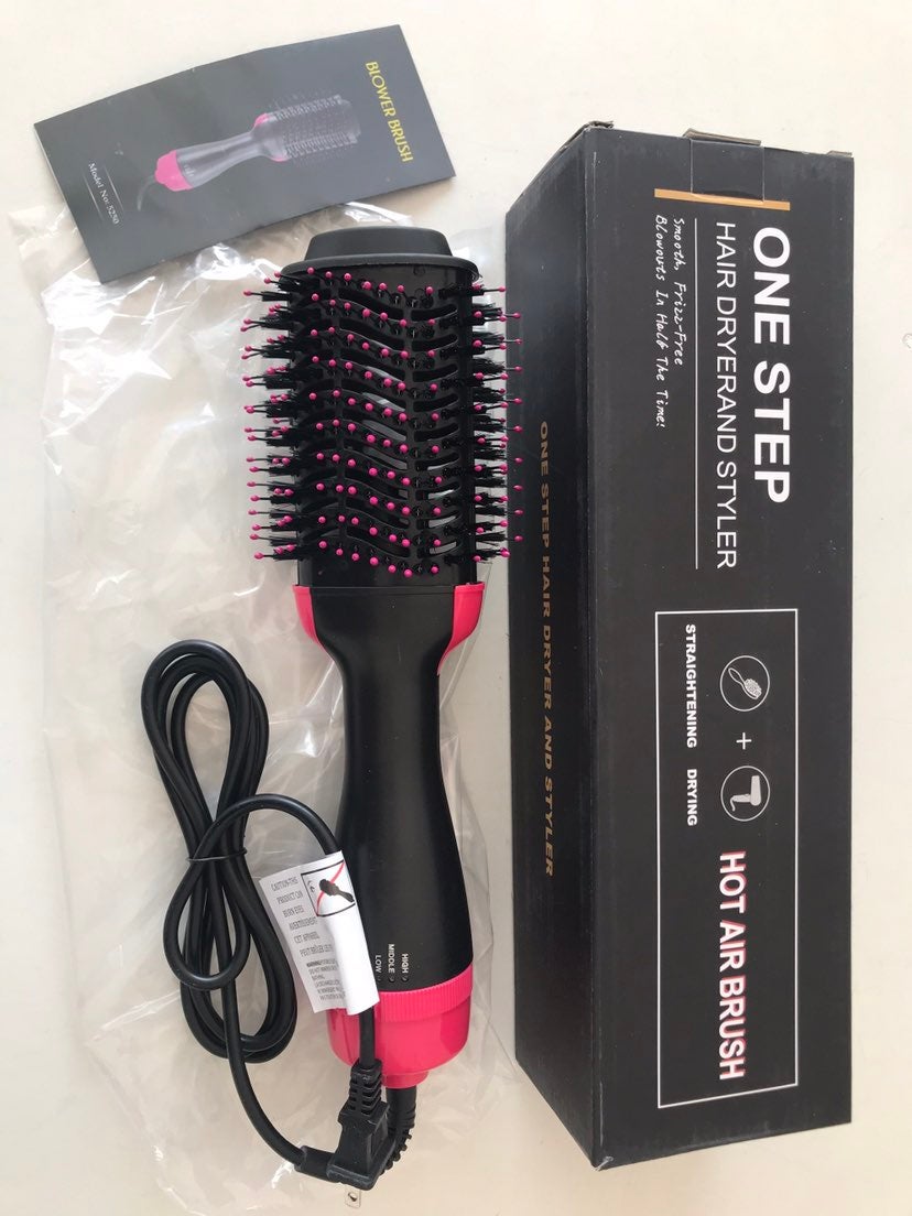 Hair dryer brush