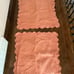 Set of 2 Euro shams linen source light orange color