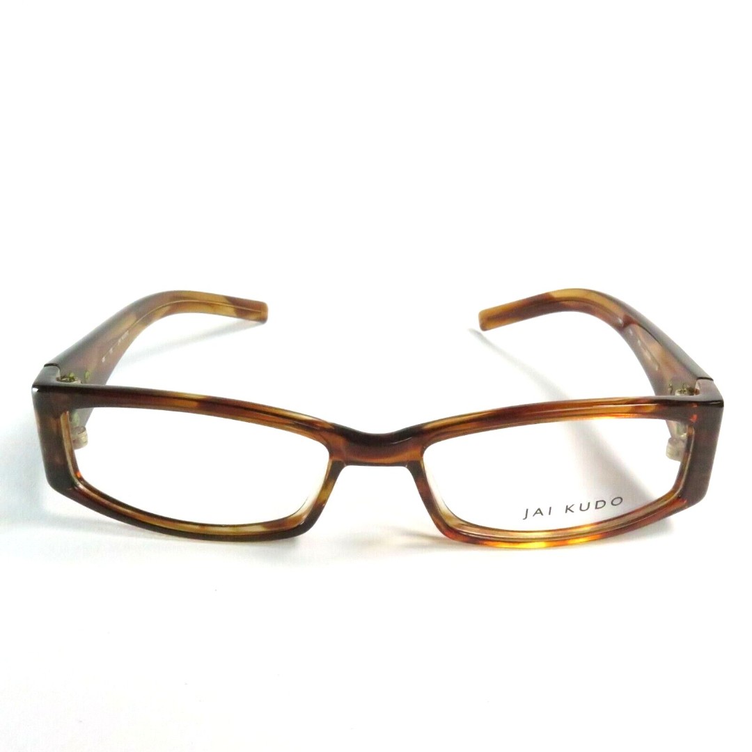 Jai Kudo Womens Amber Tortoise Rectangular Glasses Frames (987) |74| P03 52[]16