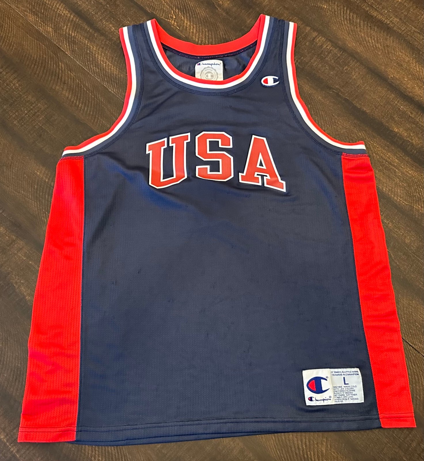 VTG USA Basketball Champion Jersey Men’s #9 Olympics “Michael Jordan” 1992-Large