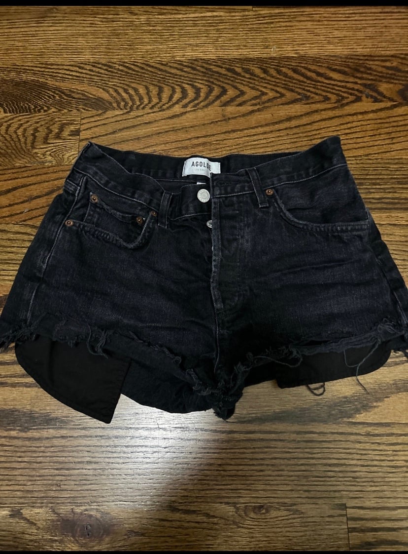 agolde jean shorts