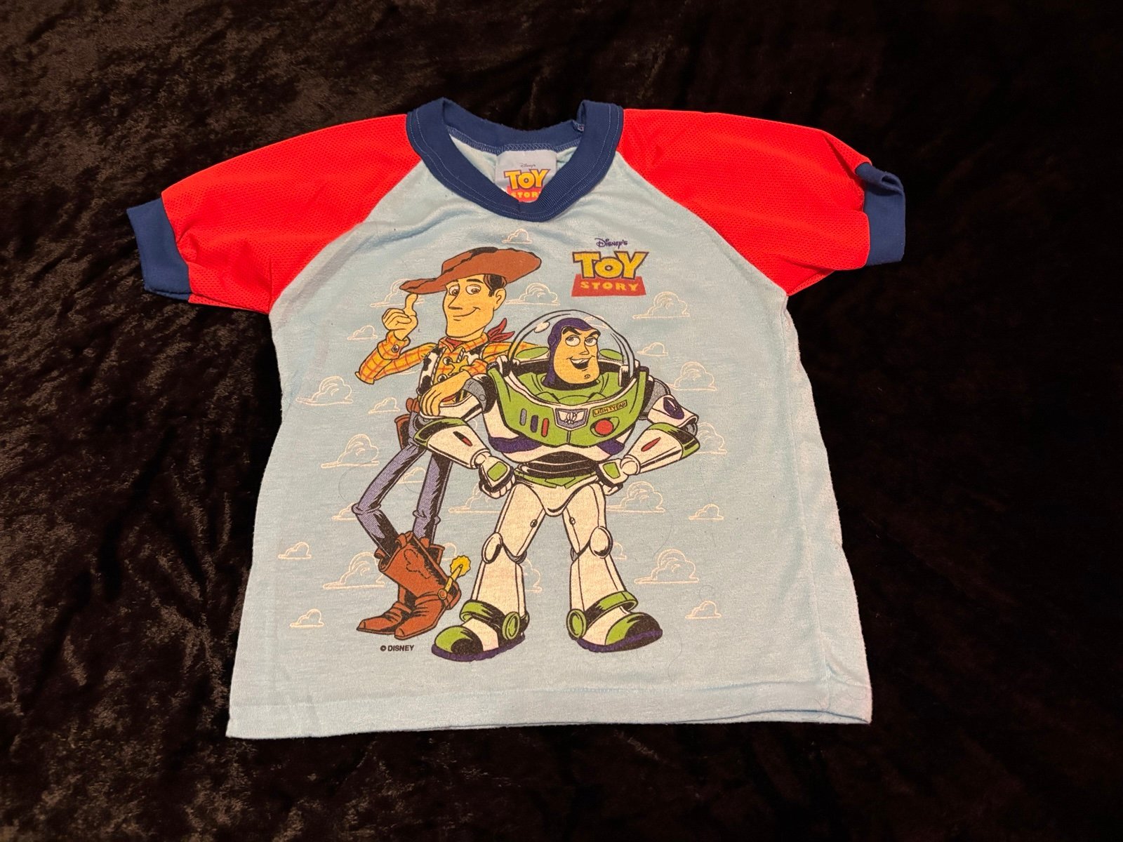Boys Medium Vintage 1995 Toy Story Woody and Buzz Lightyear Rare Tshirt