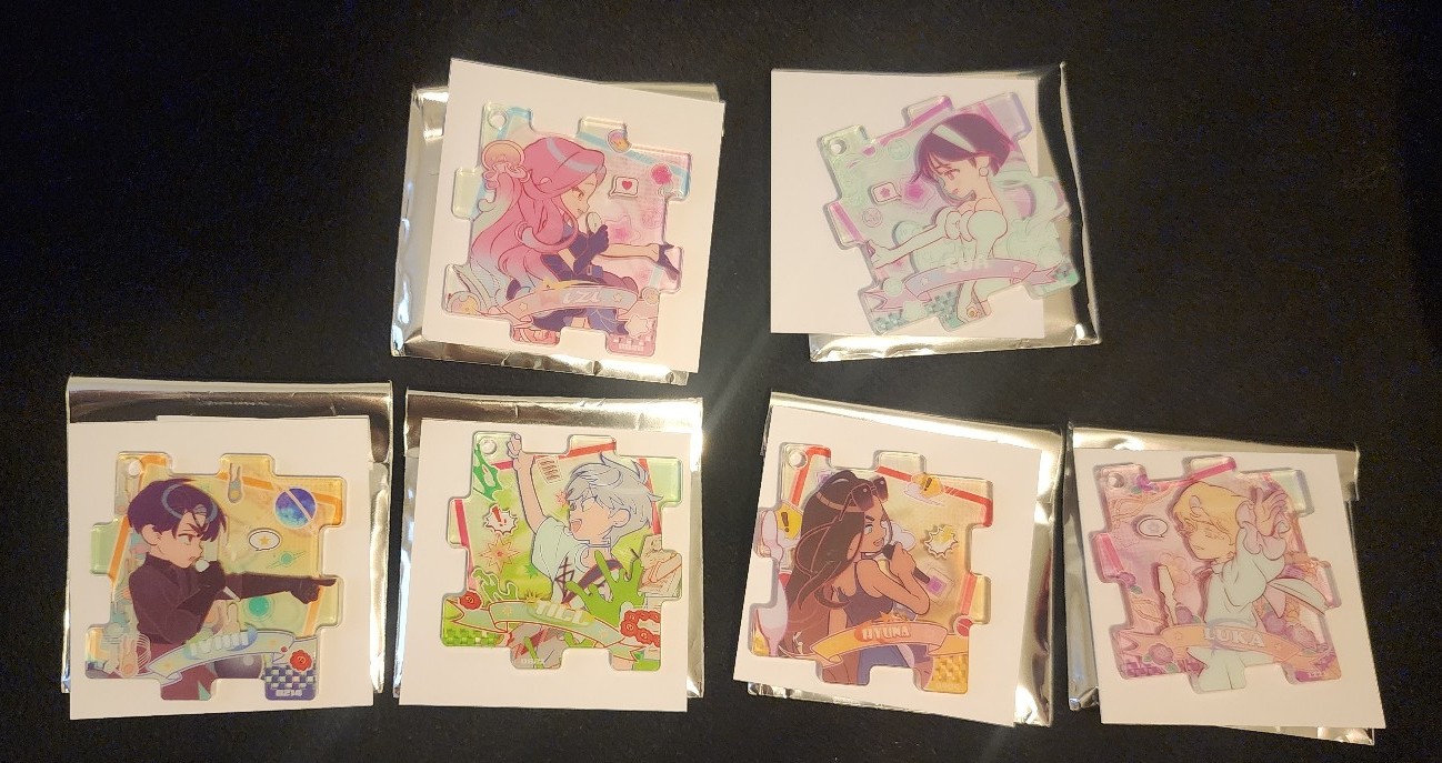 [Alien Stage] Official ALNST Puzzle Keychain Key Chain Set, all 6