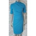 Maggy London Side Pleat Dress Asymmetric Neck And Elbow Sleeves Womens Size 2