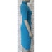 Maggy London Side Pleat Dress Asymmetric Neck And Elbow Sleeves Womens Size 2