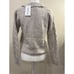 NWT Heartloom Women's Embellished Buttons Collared Knit Cardigan Bone Gray Large