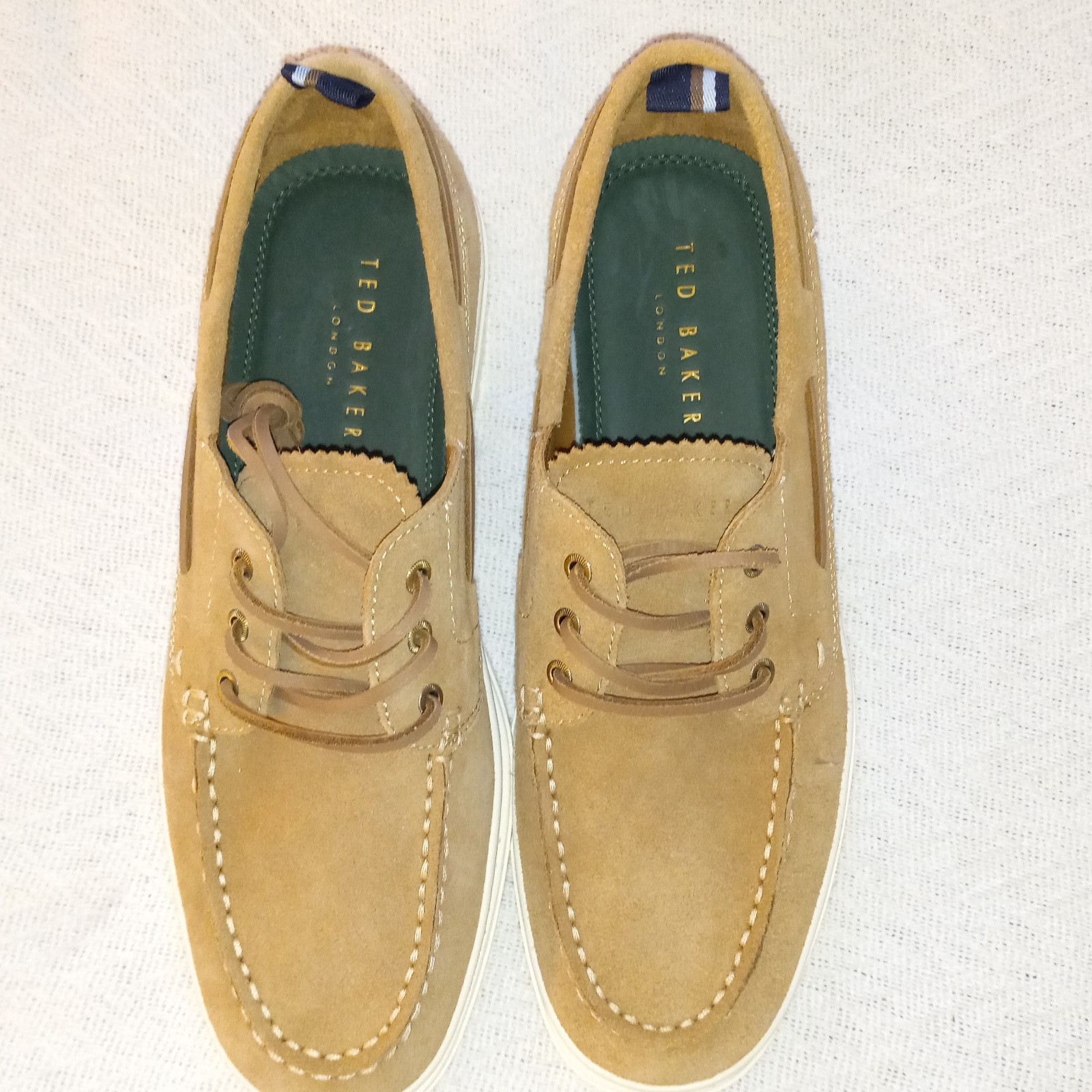 NWOT Sz.9 Men's Ted Baker London Low Top Suede Boat Shoes