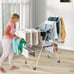 Folding Clothes Drying Rack 2-Tier Metal Laundry Drying Rack Laundry Drying Rack
