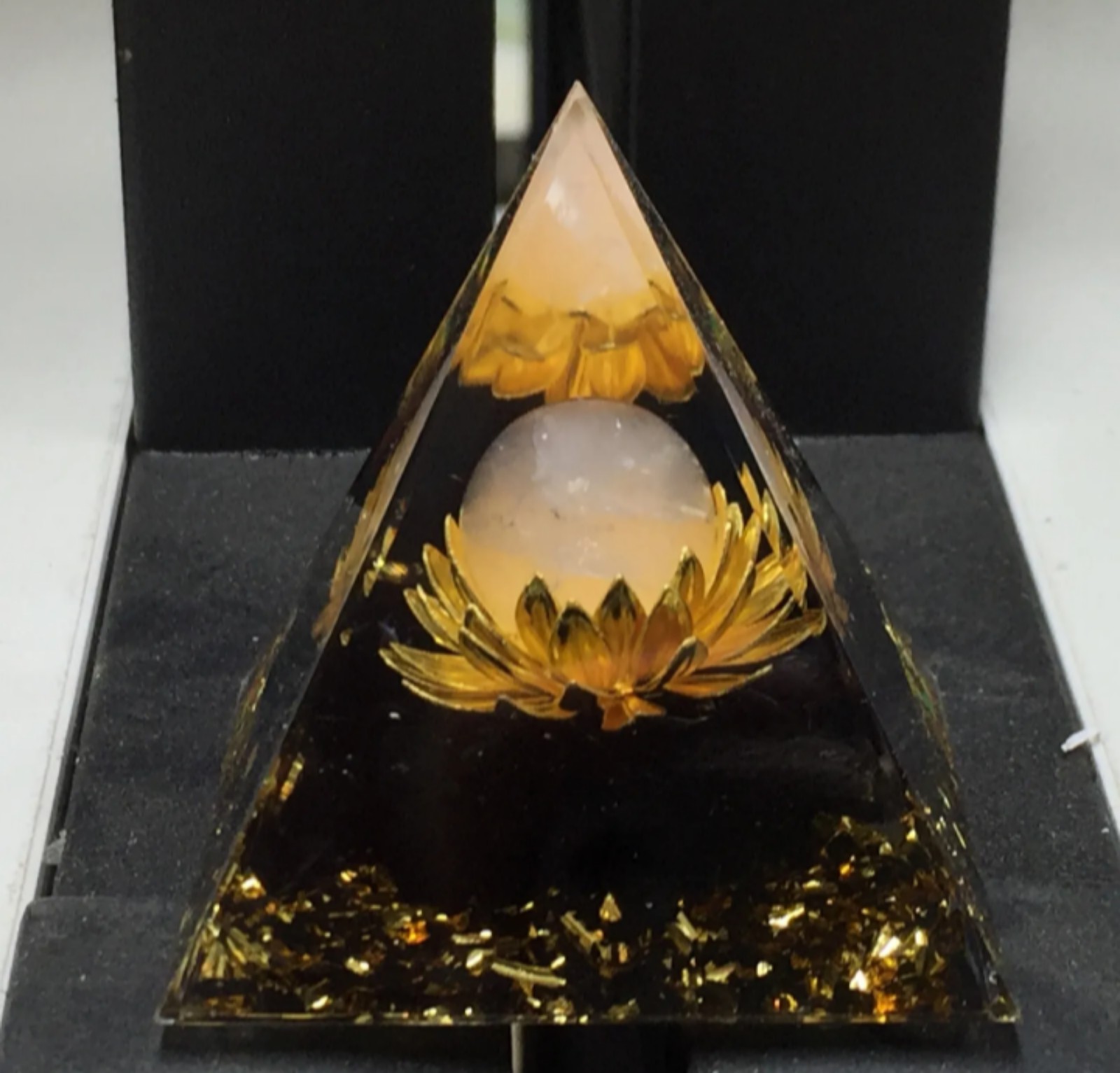 5*5*5cm Orgonite Pyramid Chakra Energy quartz crystal healing 1pc