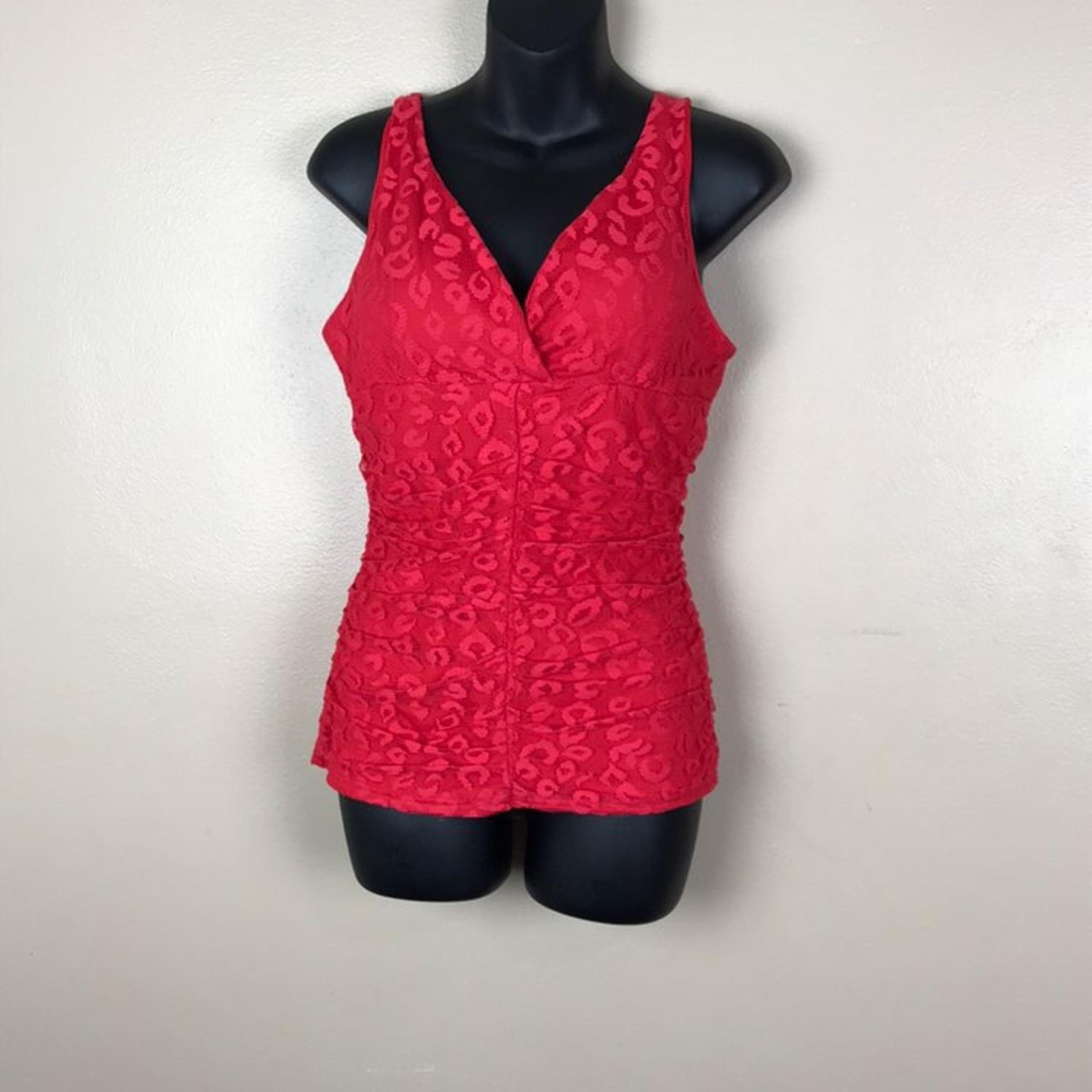 POOF RED TANK TOP