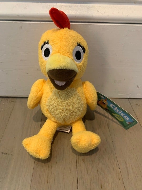Sprout TV Sunny Side Up Show Chica Chicken Chick Plush Squeaker 13" Yellow Toy 