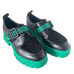UGG Ashton Plush Green and Black Lugg Sole Shoe, NWT Size 7