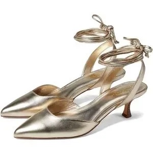 Lilly Pulitzer GOLD Kitten Heels!