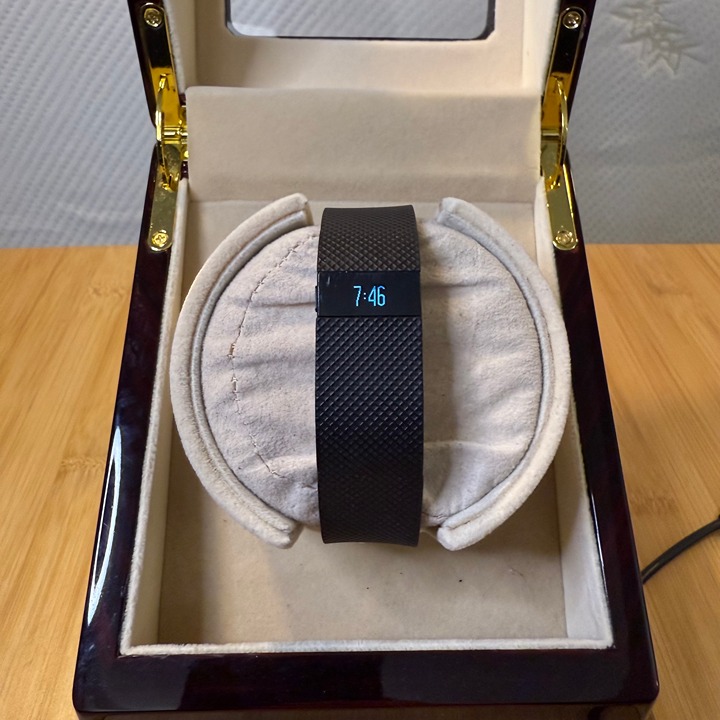 FitBit Charge HR Black Fitness Tracker with USB Charger, Large