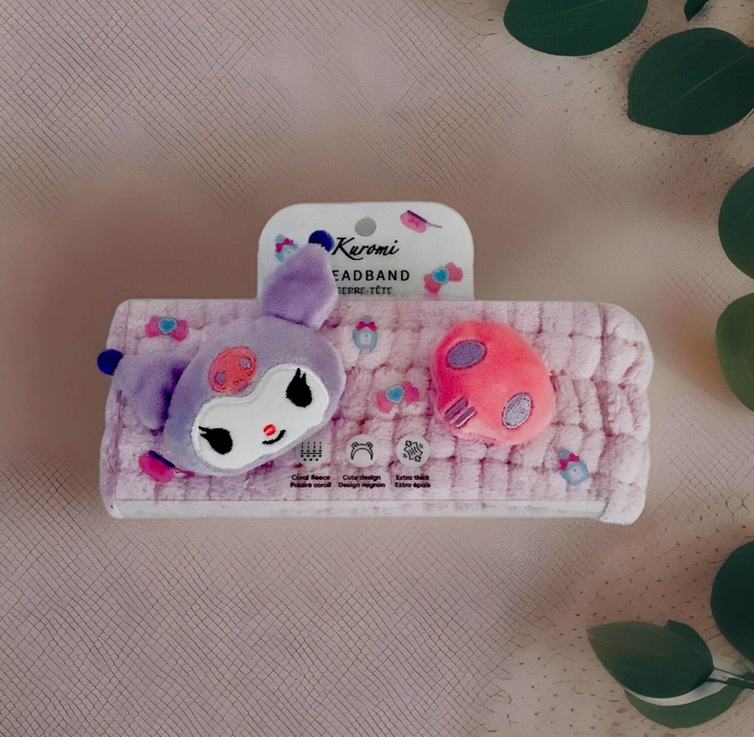 Sanrio Kuromi 3D Absorbent Headband (Extra Thick)