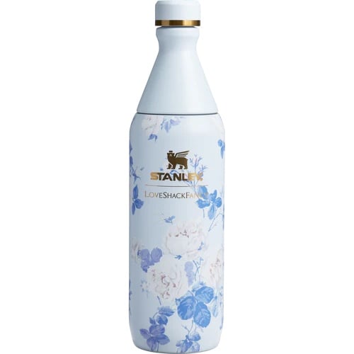 NEW THE STANLEY X LOVESHACKFANCY All Day Slim Bottle 20 oz Everblooming Rosettes