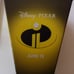 Incredibles II Disney Churchill Container 7.25 x9.25 Flared Plastic Tub Popcorn
