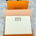 Louis Vuitton 5 Note Cards with orange LV envelope holder