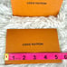 Louis Vuitton 5 Note Cards with orange LV envelope holder