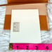 Louis Vuitton 5 Note Cards with orange LV envelope holder