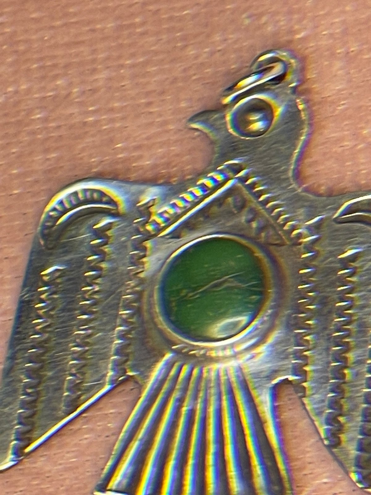 Vintage Native American Thunderbird Pendant
