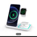 3 In 1 Fast Charging Station, Folding Wireless Charger Stand For IPhone 14,13,12