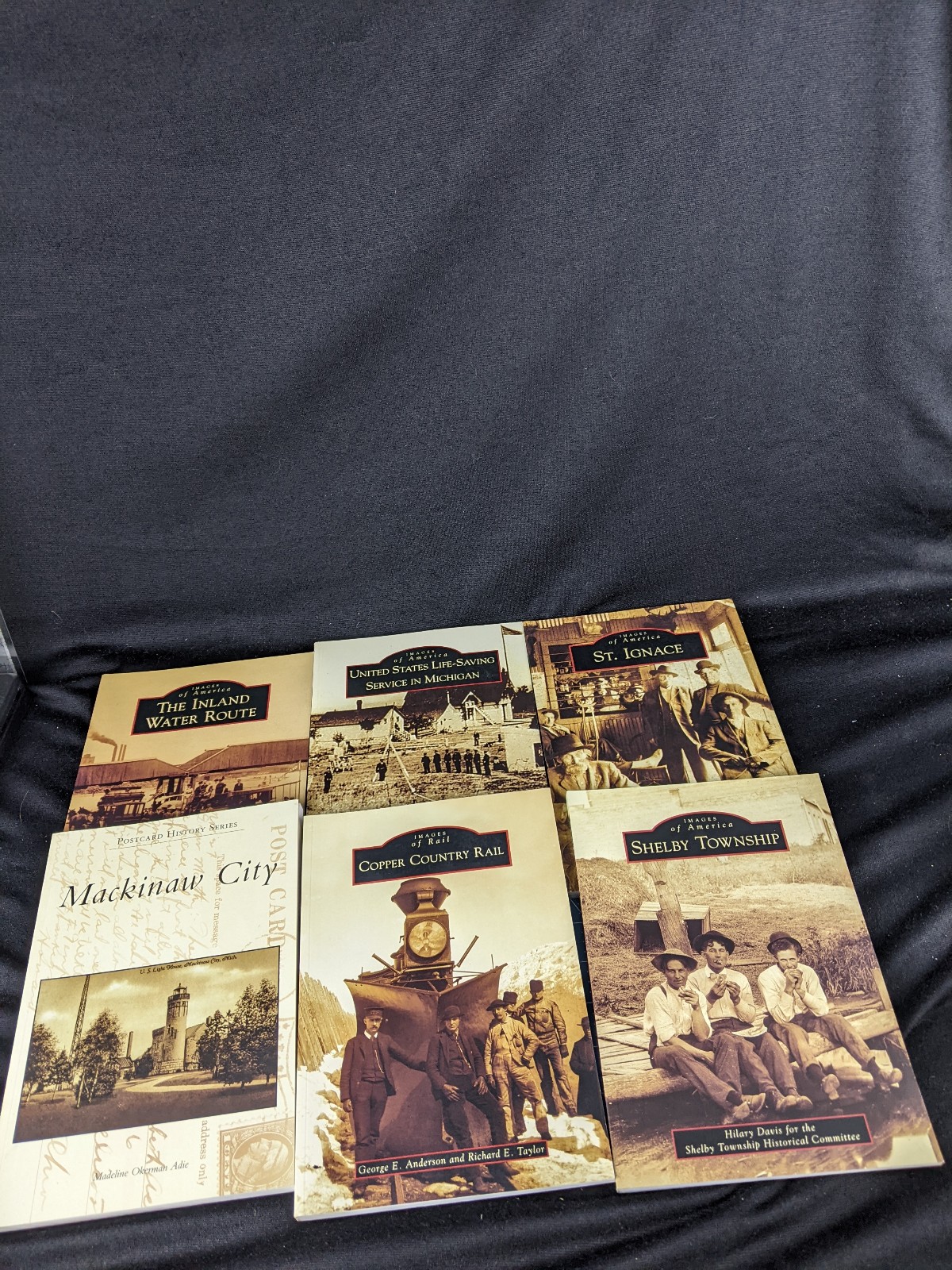 Lot of 6 Michigan historic photo & information books