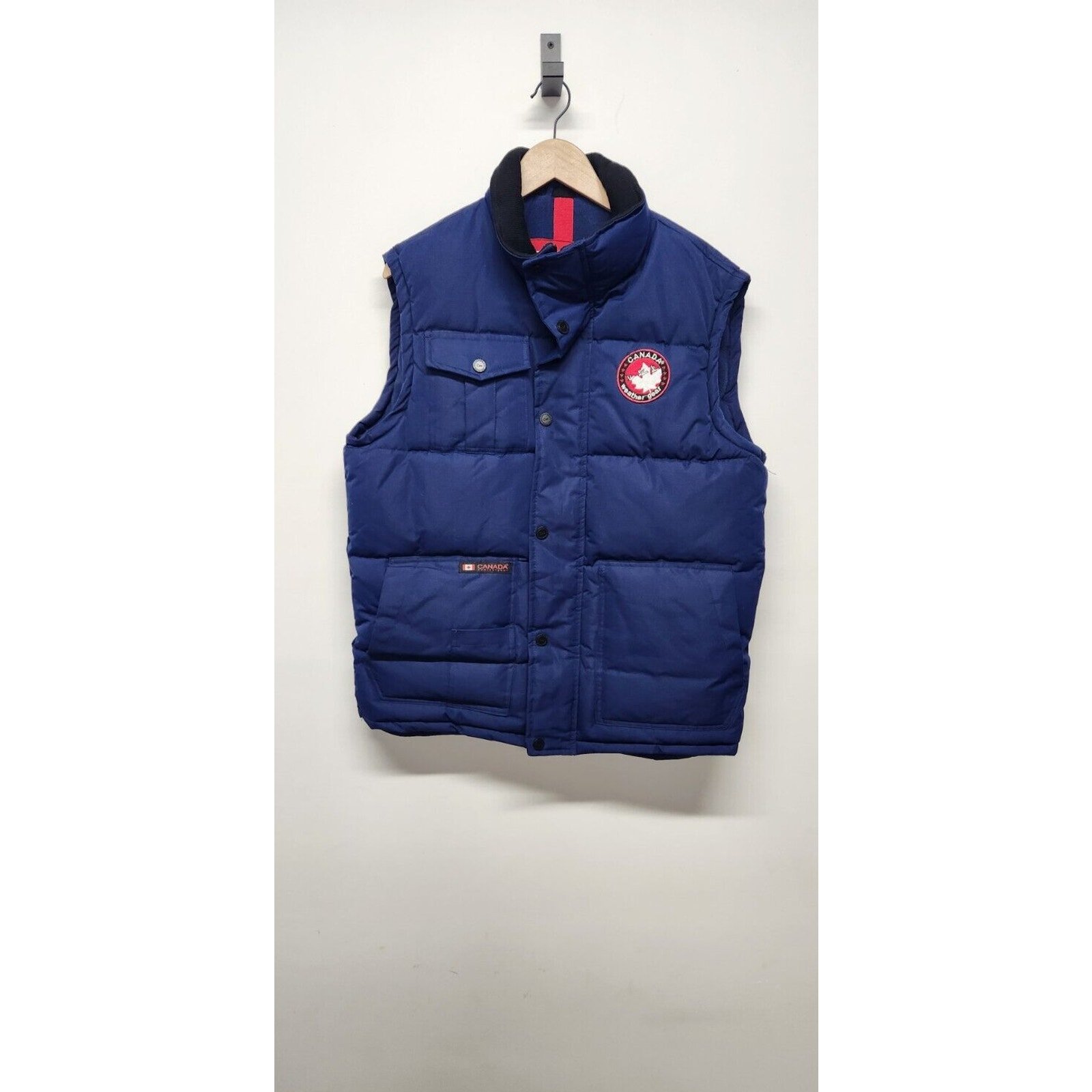 Canada Weather Gear Men's Warm Puffer Vest, Size Medium, In Dark Blue/Navy Color