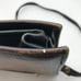 Genuine Leather Ladies Envelope Purse Handbag Brown Long Adjustable Strap