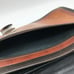 Genuine Leather Ladies Envelope Purse Handbag Brown Long Adjustable Strap