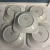 I. W. Co Italy Set Of 5 Square Plate Squash Vegetables on The Vine 7.25