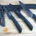 Ultra Sharp Ceramics Kitchen fruit Set Knife Set 3 +4''+5 +6 + Covers Black