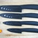 Ultra Sharp Ceramics Kitchen fruit Set Knife Set 3 +4''+5 +6 + Covers Black