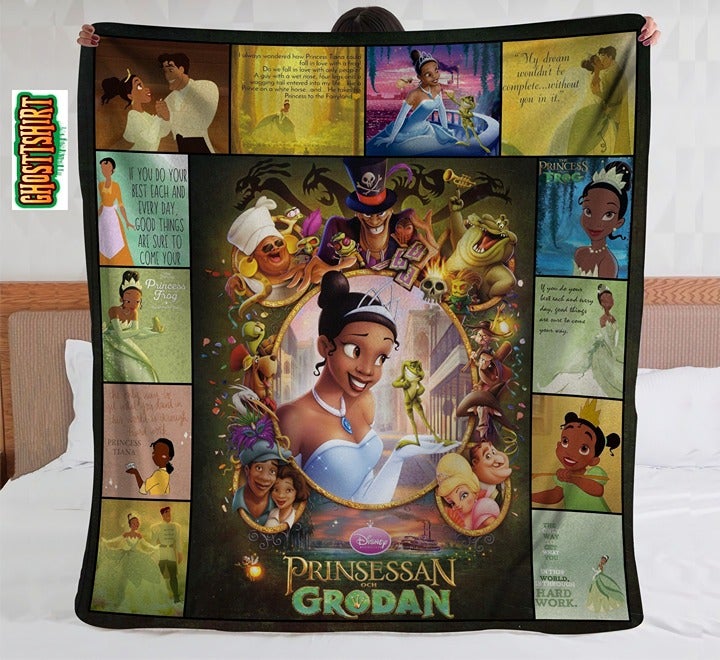 Tiana The Princess n The Frog Fleece Blanket