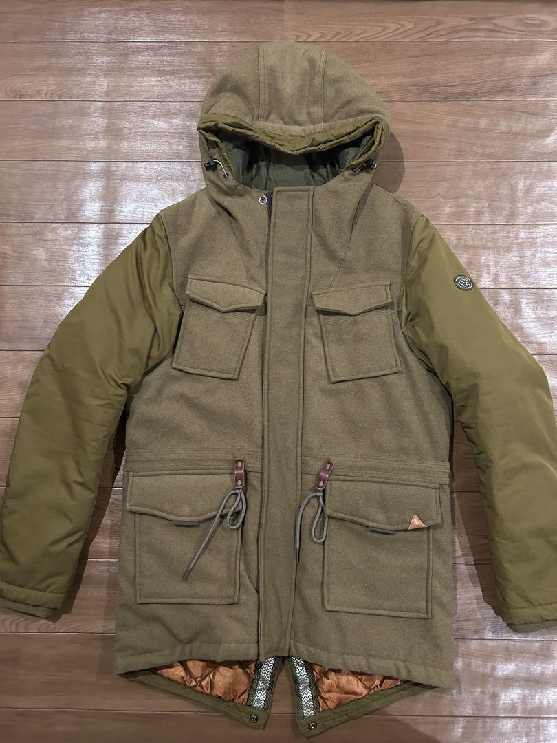 SCOTCH & SODA Olive Green Mod Coat for Men