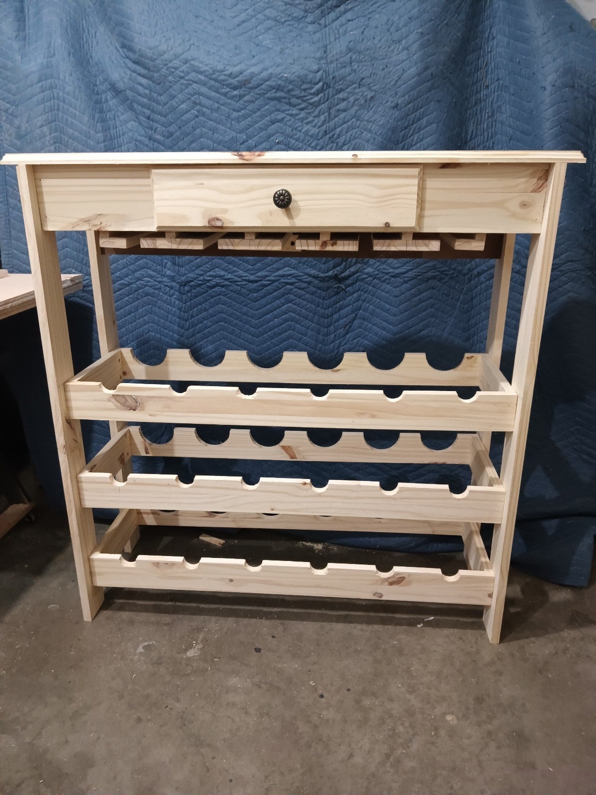 Hand-Built Wine Rack Cabinet