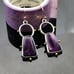 Purple rubber Earrings