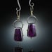 Purple rubber Earrings