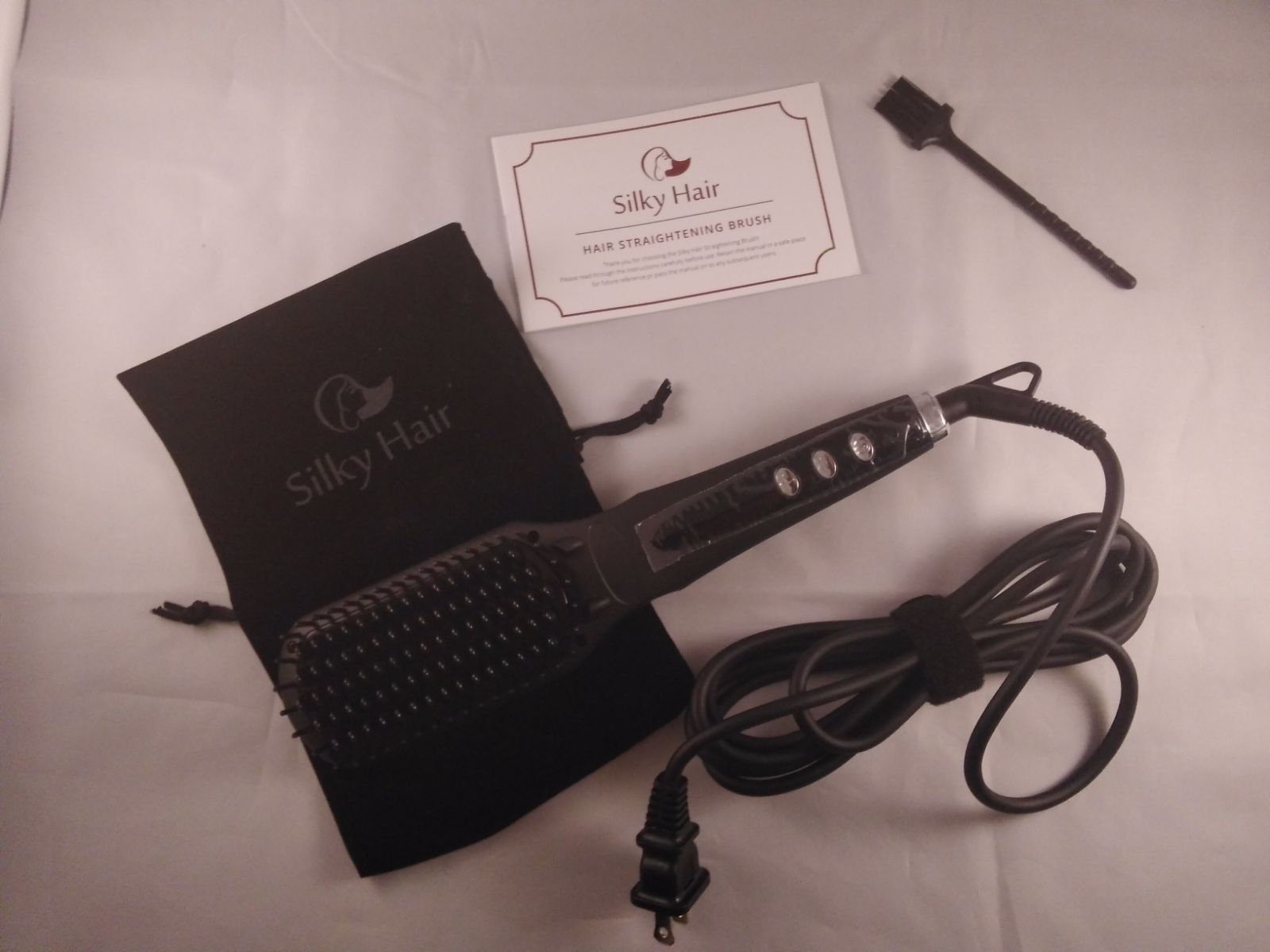 silky hair straightening brush