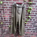 NEW Size 12 Paige Tesse Belted Faux Leather High Rise Army Green Cargo Pant