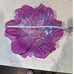 Iridescent Flower Shape Art Glass Bowl Set of 4 Easter Bohemian artsy eclectic