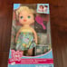 Hasbro Baby Alive Doll 2015 Ready For School Blonde Straight Hair Baby Doll New
