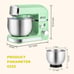 Kitchen in the box Stand Mixer,3.2Qt Small Electric Food Mixer,6 Speeds GREEN