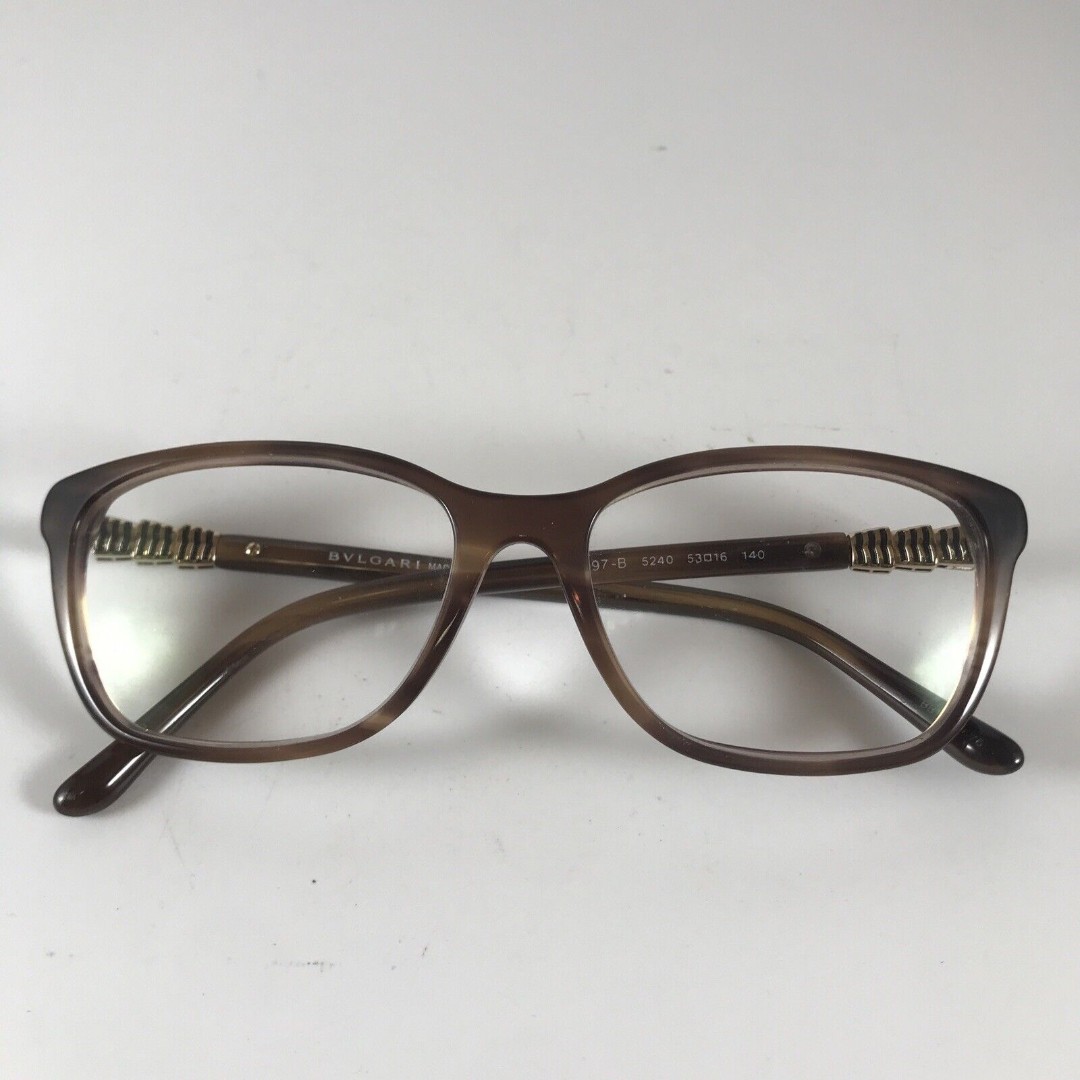 Bvlgari 4097-B 5240 Eyeglasses 53mm x 16mm 140 Italy Brown