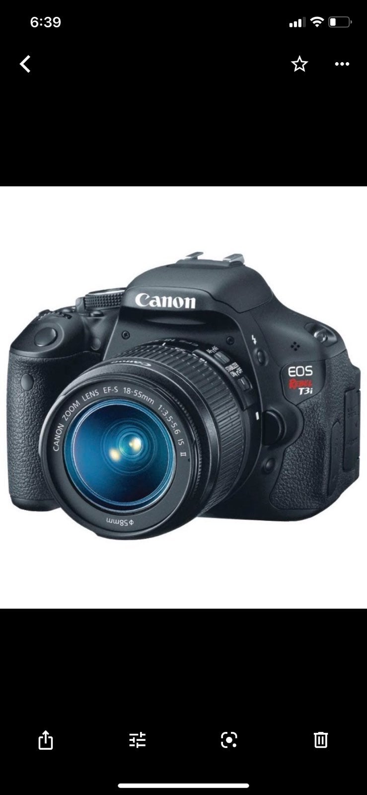 CANON EOS Rebel т3i camera wirh 58mm len