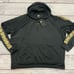 Nike Women's Oversized Loose Fit Hooded Pullover Hoodie Black and Gold Sz XL NEW