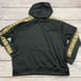 Nike Women's Oversized Loose Fit Hooded Pullover Hoodie Black and Gold Sz XL NEW