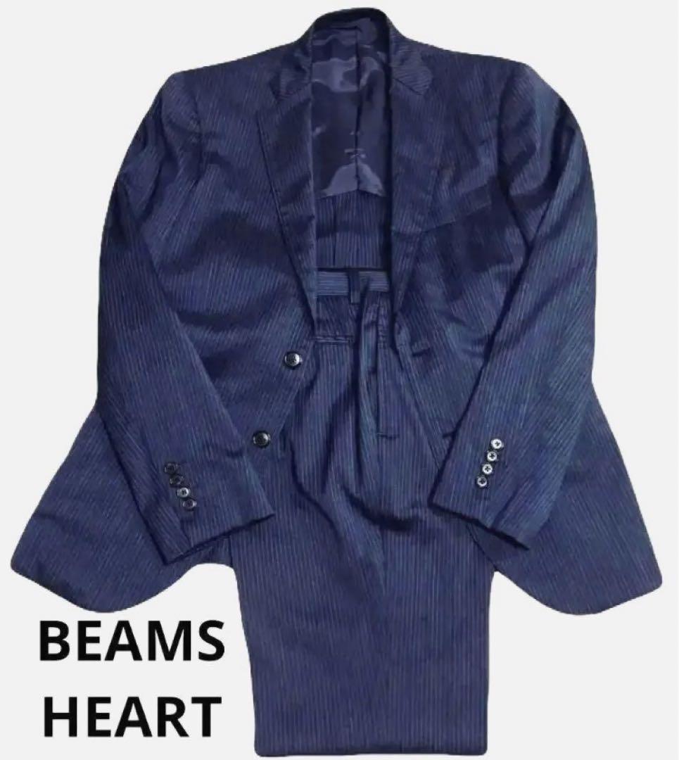 BEAMS HEART Beams Heart Suit Stripe Navy 44