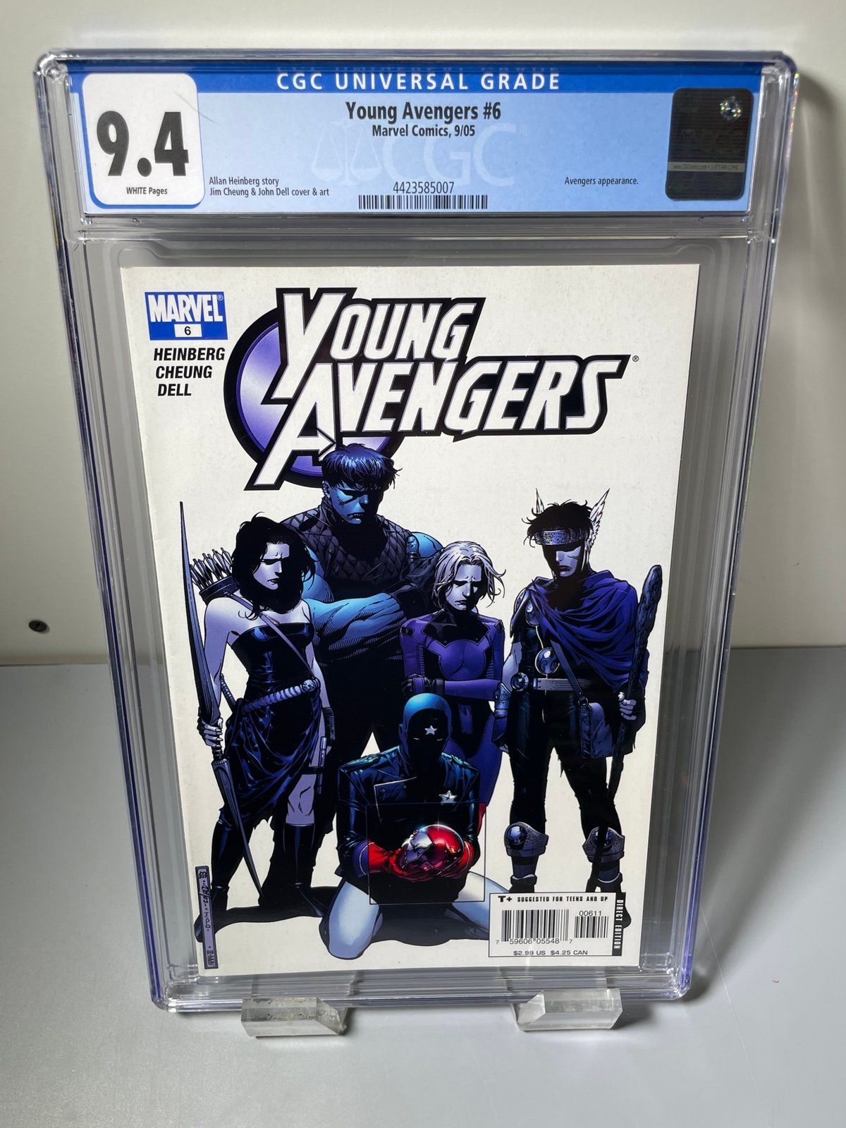 Young Avengers # 6 CGC 9.4 Wiccan Billy Kaplan 1st Cassie Lang as Stature