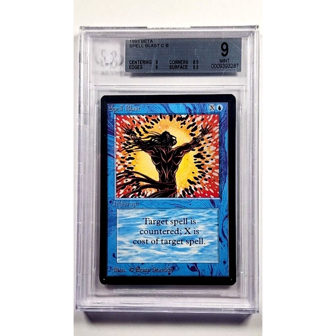 1993 MtG Magic the Gathering Beta Spell Blast Vintage WOTC BGS 9 Mint